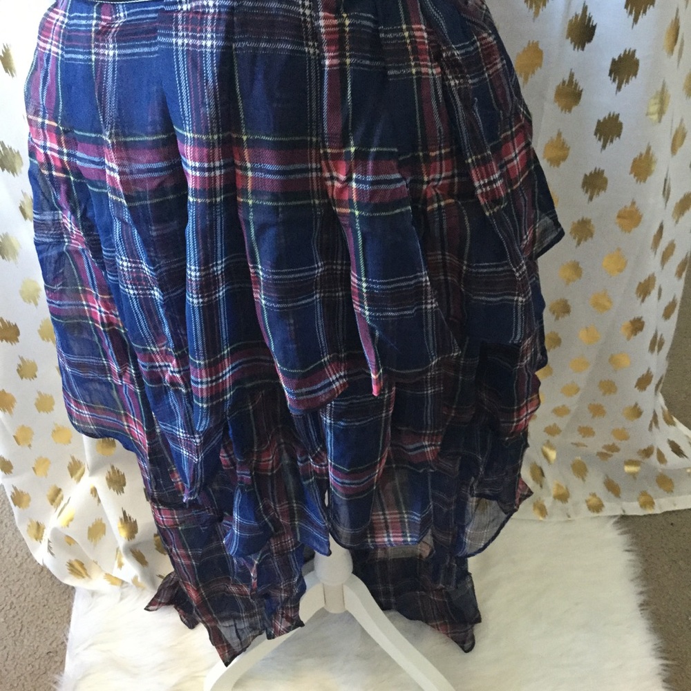 TOV PLAID HI LOW DRESS - Picture 5 of 7